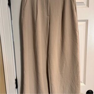 Abercrombie and Fitch Beige Wide-Leg Pants
